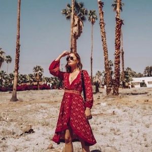 Spell & The Gypsy Red Paisley Dress